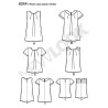 Bluse 4 varianter snitmønster New Look 6344