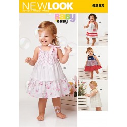 Babykjole snitmønster New Look 6353 easy