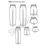 Bukser og shorts Simplicity snitmønster 1165 easy-to-sew