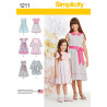 Pigekjole 6 varianter Simplicity snitmønster 1211