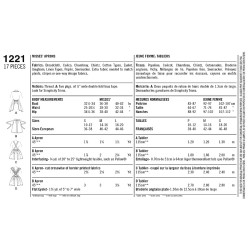 Vintage/retro forklæde Simplicity snitmønster 1221
