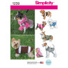 Hunde dækken til små hunde Simplicity snitmønster 1239
