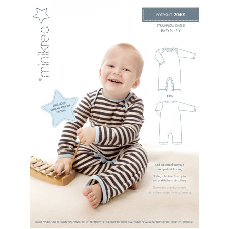 Bodysuit Minikrea snitmønster 20401