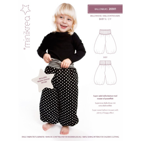 Ballonbuks Minikrea snitmønster 20301
