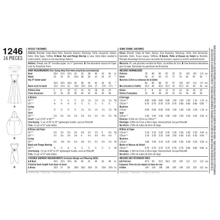 Voksen kostume Game of Thrones Simplicity snitmønster 1246