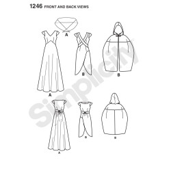 Voksen kostume Game of Thrones Simplicity snitmønster 1246
