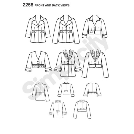 Jakke Simplicity snitmønster 2256