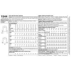 Herreskjorte 4 varianter Simplicity Snitmønster 1544