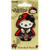 Hello Kitty som Rødhætte 6,5x4,5 cm strygemærke