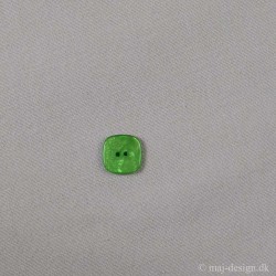 Knap 2-hul firkantet Klar grøn