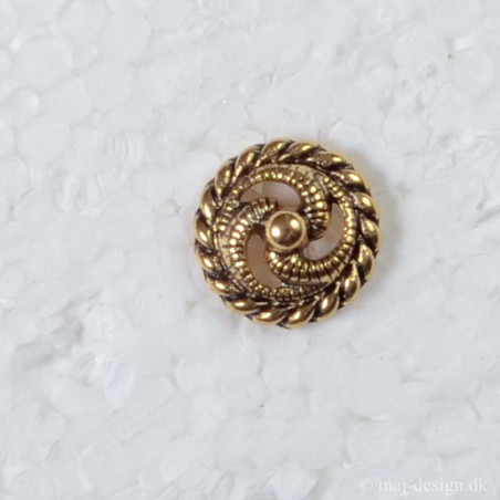Metal knap med øje Guld