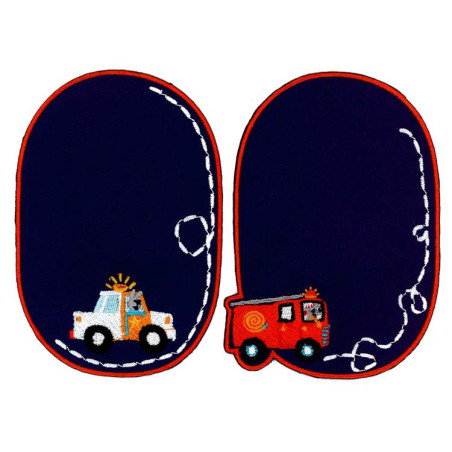 Lapper med Brandbil 11x8 cm Strygelapper