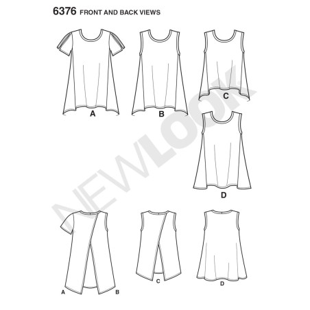 Bluse/tunika New look snitmønster easy 6376