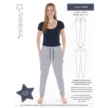 Joggers  mimikrea snitmønster 70335