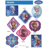 Anna & Elsa Broderet strygemærke 7x6 cm