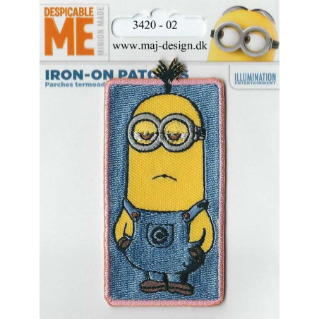 Minions  Tim Broderet strygmærke 8x4,5 cm