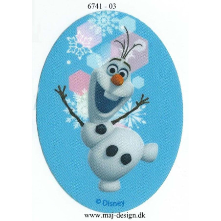 Olaf Printet strygelapper 11x8 cm
