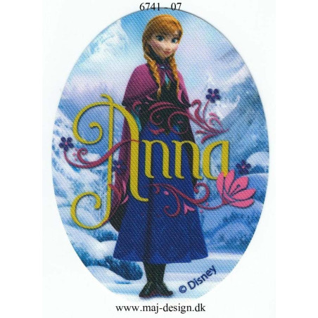 Anna Printet strygelapper oval 11x8 cm