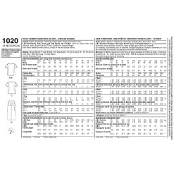 Crubs Bukser og Tunika også Plusmode Simplicity snitmønster 1020