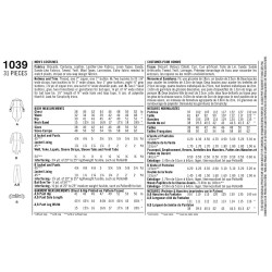  Herre kostume snitmønster Simplicity 1039