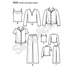 Børne tøj dreng/pige snitmønster simplicity 1043