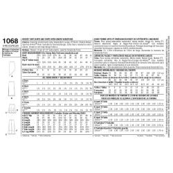 Nederdel og bukser snitmønster Simplicity 1068