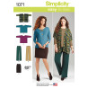 Nederdel, bukser og vest snitmønster Simplicity 1071