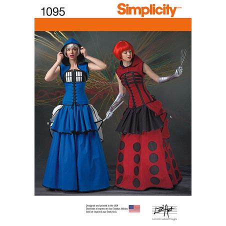 Voksen kostume Cosplay snitmønster Simplicity 1095