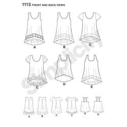 Tunika snitmønster Simplicity 1113