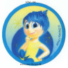 Inside Out Glæde Printet strygemærke, Strygelap 6 cm