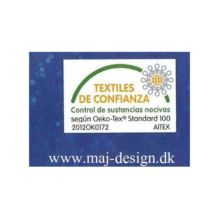 Oeko-Tex til Inside Out afsky Grøn Printet Strygelapper 11x8 cm