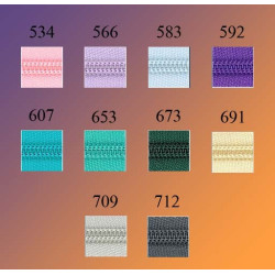 6mm glider til spirallynlås i 60 farver