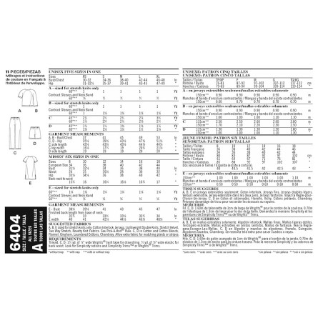 Til ham/hende unisex bukser og bluse snitmønster New Look easy 6404