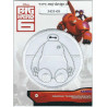 BIG HERO Baymax Broderet strygemærke Disney  Ø 6cm