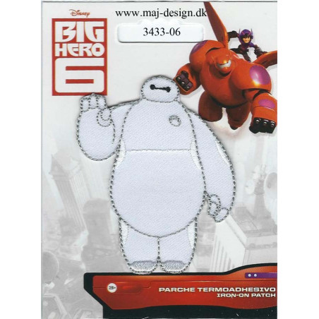 Big Hero Baymax Broderet strygemærke Disney 7x6 cm