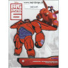 Baymax Broderet strygemærke BIG HERO 7x8 cm