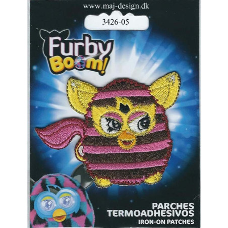 Furby broderet Strygemærke 7x6 cm