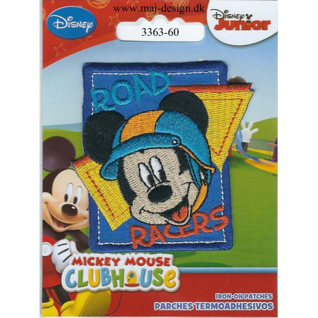 Mickey Mouse broderet strygemærke 7x6 cm