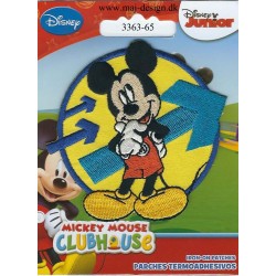 Mickey Mouse broderet strygemærke 7,5 cm