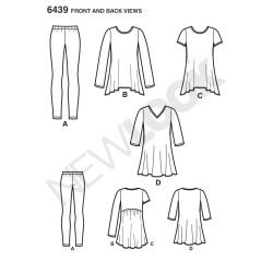 Tunika og Leggings Snitmønster New Look easy 6439