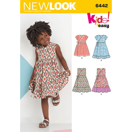 Pigekjole Snitmønster New Look easy 6442