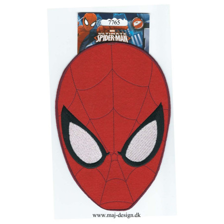 Kæmpe Spider-man  strygemærke Maske Broderet