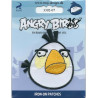Angry Birds  Hvid Broderet strygemærke 7x6 cm
