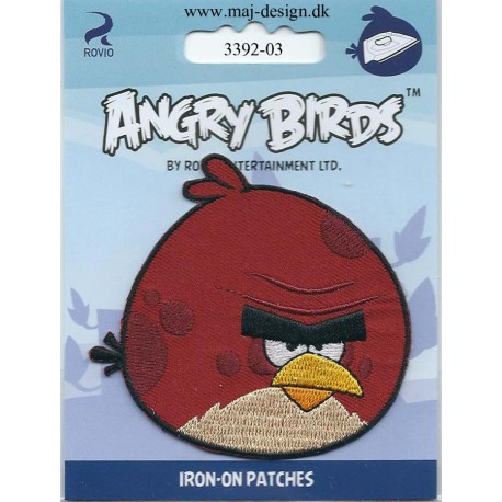 Angry Birds Rød Broderet strygemærke