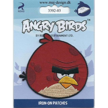 Angry Birds Rød Broderet strygemærke