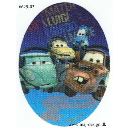 Cars Bumle Printet strygemærke 11x8 cm