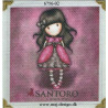 Santoro Gorjuss Pink Printet Strygelapper 6,5x6,5 cm