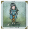 Santoro Gorjuss Blå/grøn Printet Strygelapper 6,5x6,5 cm