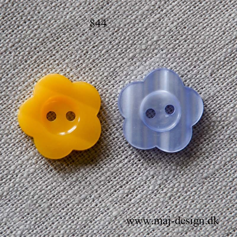 Knap Blomst 2-hul 20 mm Knap Blomst 2-hul 20 mm