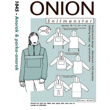 Anorak & Parka-anorak Onion snitmønster